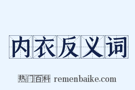 内衣反义词是什么意思的图片